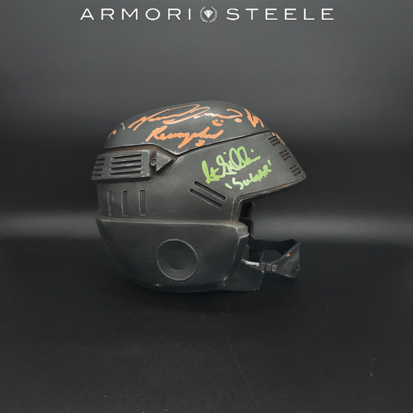 Starship Troopers Helmet - 7 signatures  AS-03576