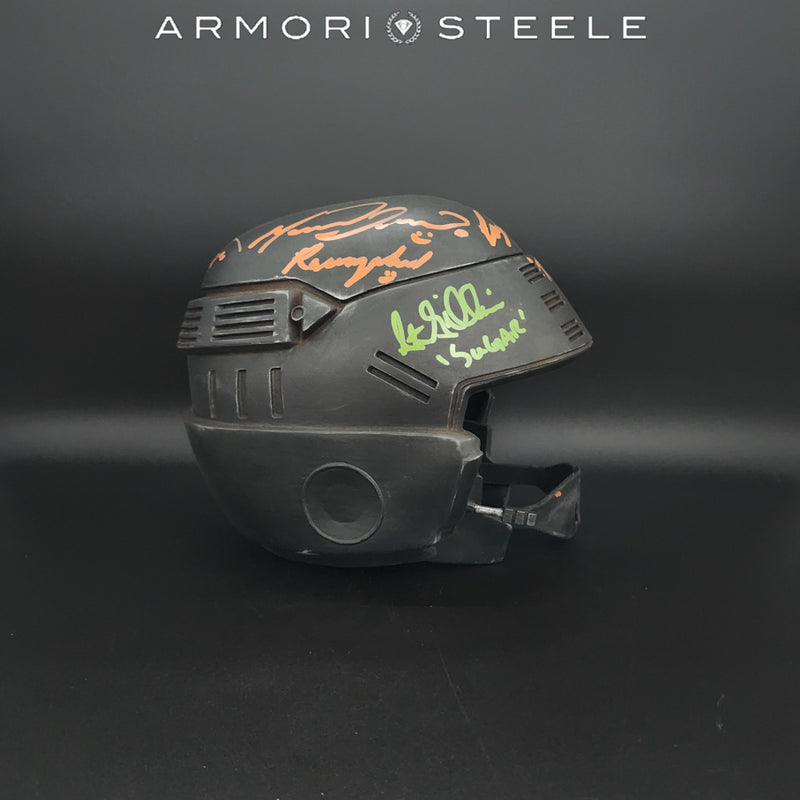Starship Troopers Helmet - 7 signatures  AS-03576