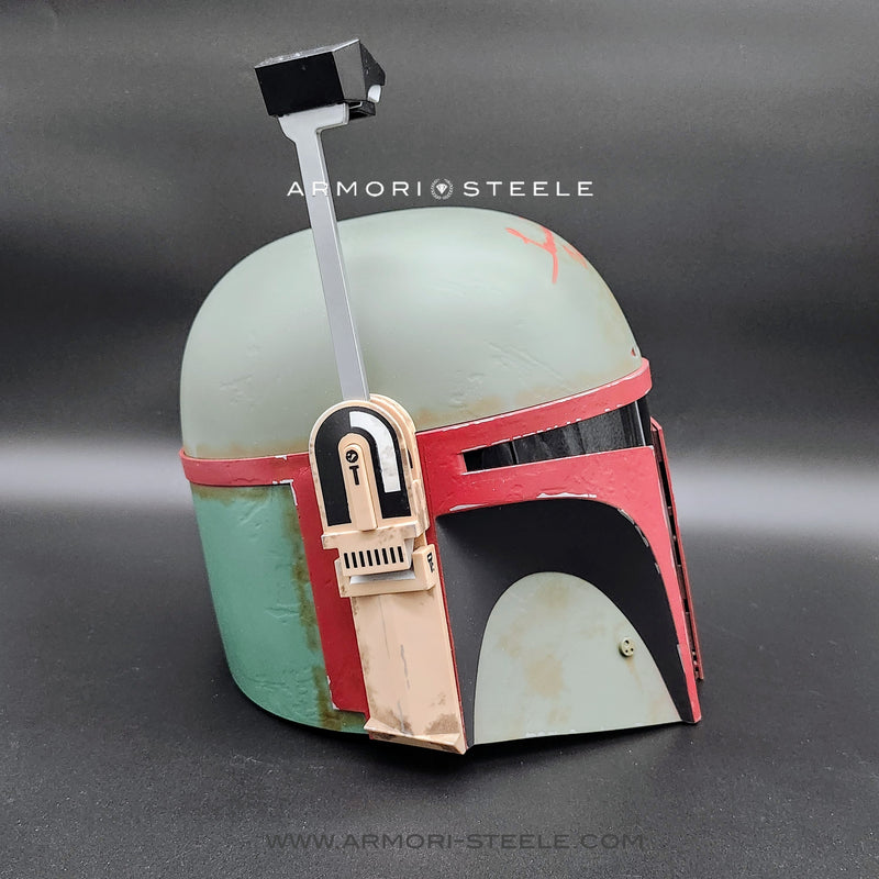 Star Wars Signed Helmet Temuera Morrison The Black Series Boba Fett Re-Armored Premium Electronic Helmet with Inscription ''Boba Fett'' AS-03097