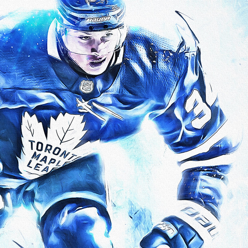 "BLUE SOUL" AUSTON MATTHEWS SIGNED SPORTS ART CANVAS BY ARTIST SHAUN KELLY - LIMITED EDITION OF 34 - GALLERY PRINTS (20 X 30" ) - SPECIAL 34/34 INSCRIPTION