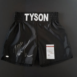 MIKE TYSON SIGNED BOXING TRUNKS