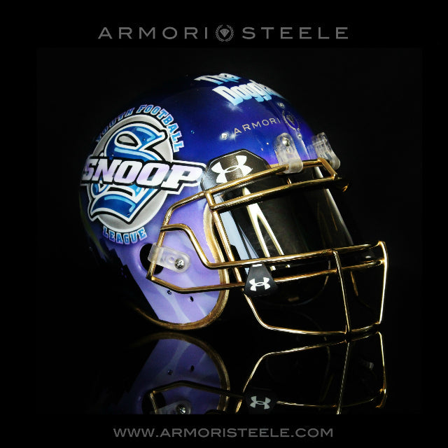 awesome football helmets with visors SNOOP DOGG COOLAID FOOTBALL HELMET - SOLD – ARMORI STEELE