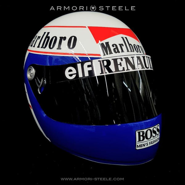 Alain Prost Signed Helmet Visor 1985 Display Tribute Full Scale 1:1 AS-01680
