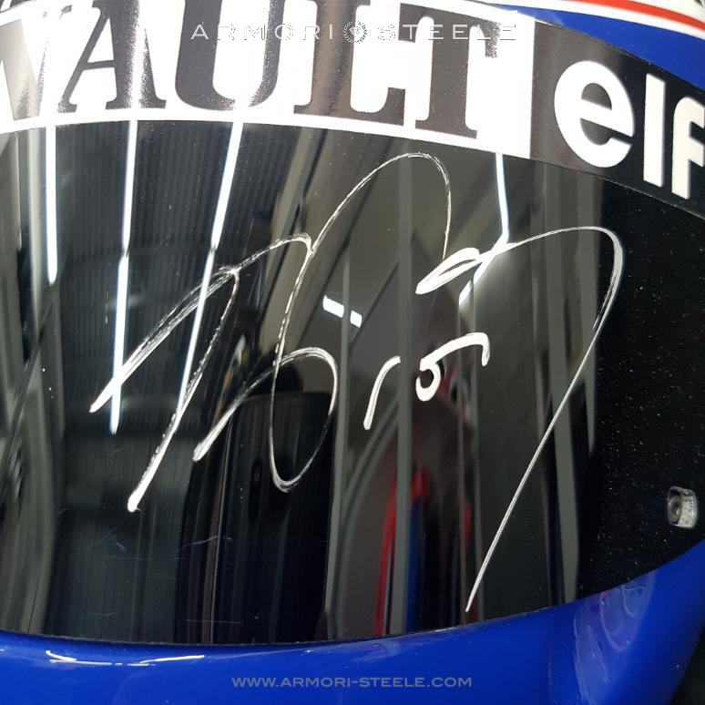 Alain Prost Signed Helmet Visor 1985 Display Tribute Full Scale 1:1 AS-01680