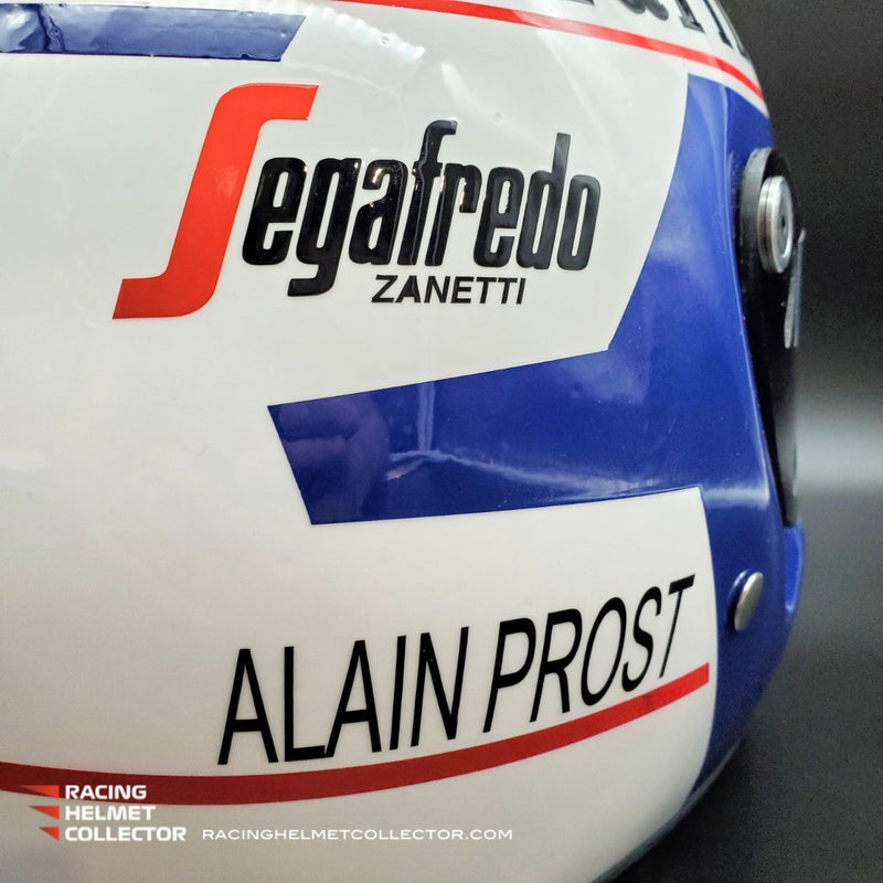 Alain Prost Signed Helmet Visor 1985 Display Tribute Full Scale 1:1 AS-00673