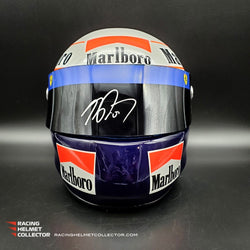 Alain Prost Signed Helmet Visor 1990 Display Tribute Full Scale 1:1 AS-02436 - SOLD