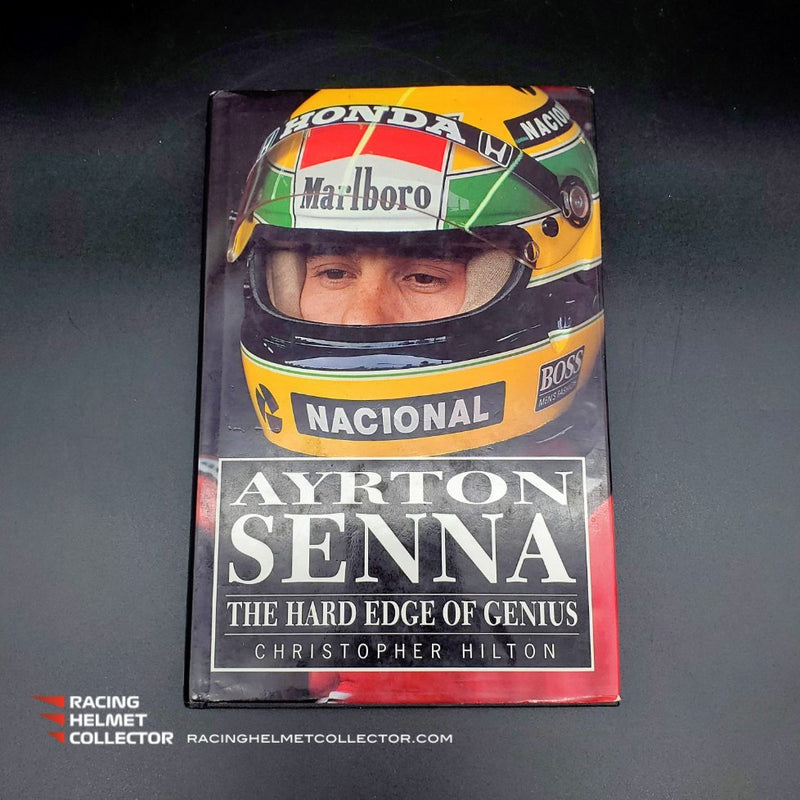 RESERVED: Ayrton Senna Signed Book The Hard Edge Of Genius By Christopher Hilton Limited Edition of 100 (#52/100) AS-02248