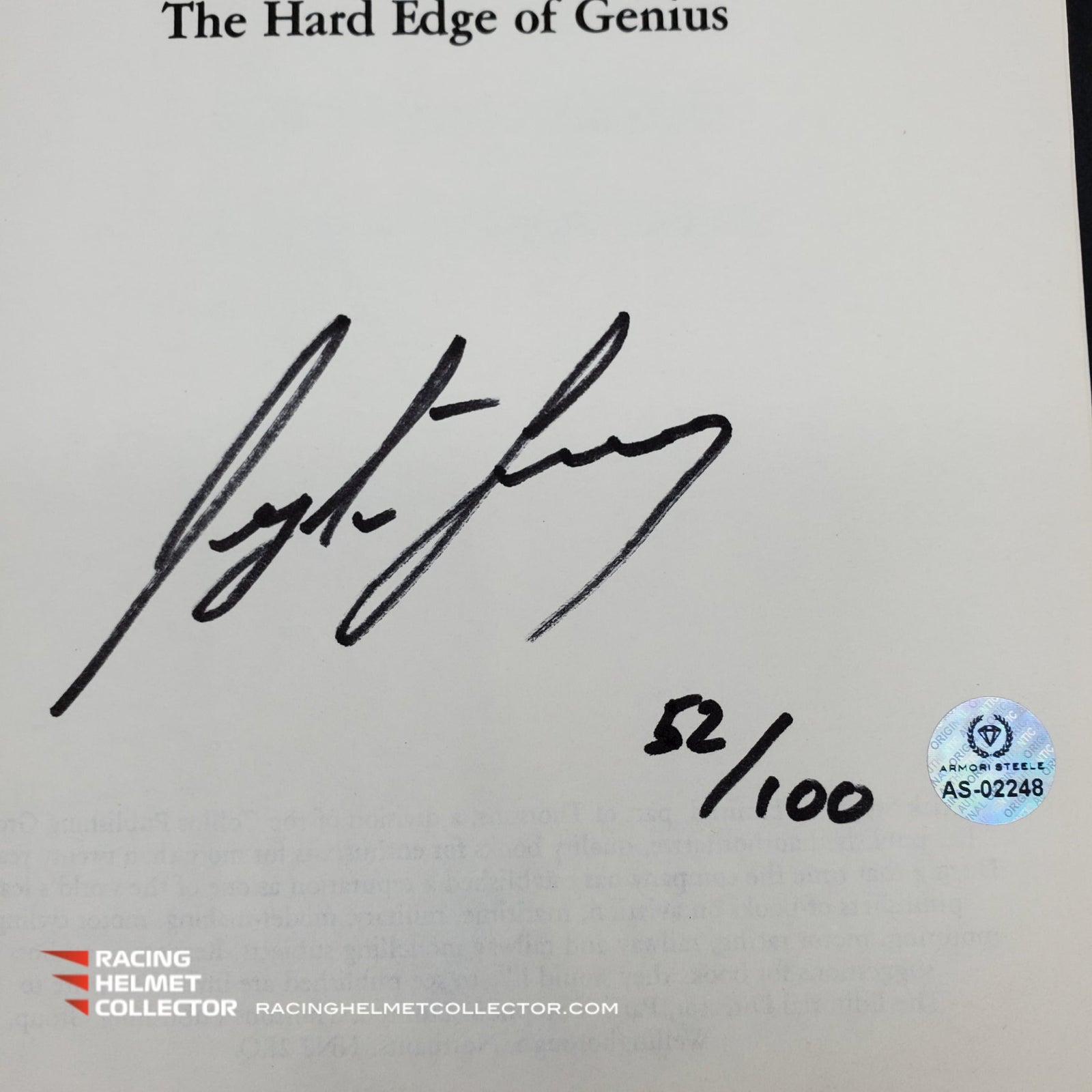 その他 Autograph Ayrton Senna Signed Book The Hard Edge Of Genius By