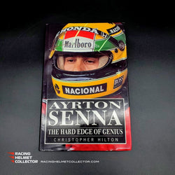 RESERVED: Ayrton Senna Signed Book The Hard Edge Of Genius By Christopher Hilton Limited Edition of 100 (#67/100) AS-02247
