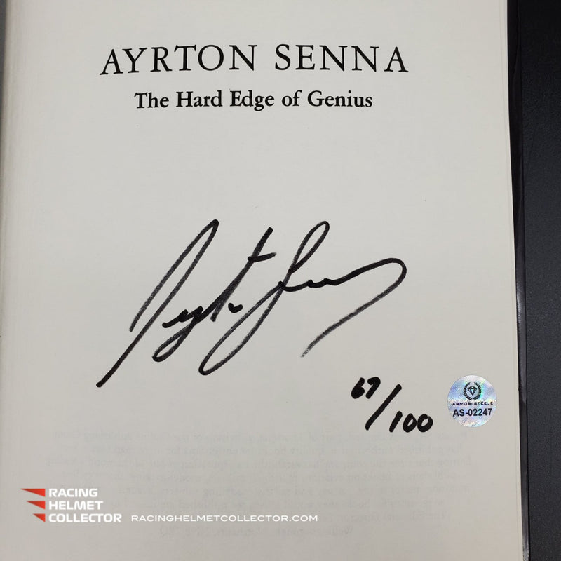 Ayrton Senna World Champion Autographed Framed Photo