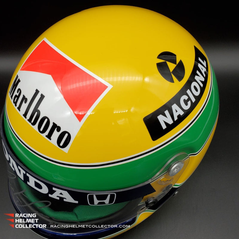 Ayrton Senna Signed Helmet Visor 1991 Final Championship Year Tribute Autographed Full Scale 1:1 AS-02474