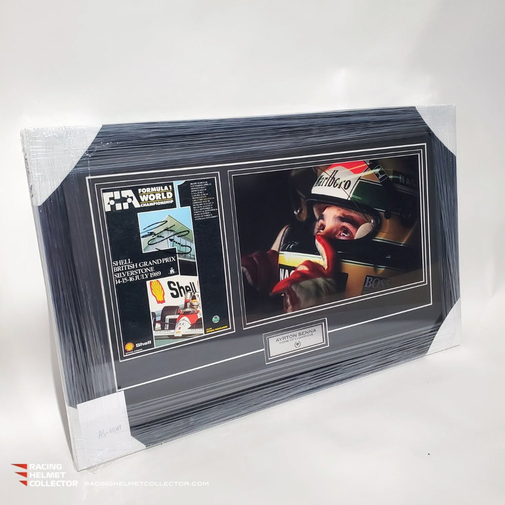 Ayrton Senna Signed Magazine Program British Grand Prix 14-16 July 198 –  ARMORI STEELE | Sports & Entertainment Memorabilia