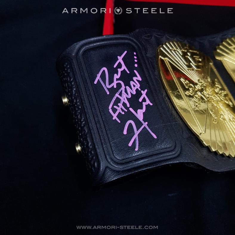 Bret Hitman Hart Signed Belt WWF Premium Replica Full Size Autographed - SOLD OUT