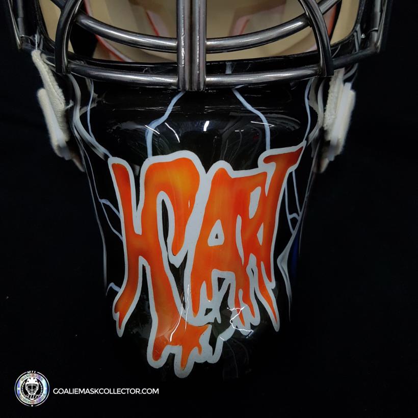Carter Hart Unsigned Goalie Mask 2021 Philadelphia Venom Carnage ...