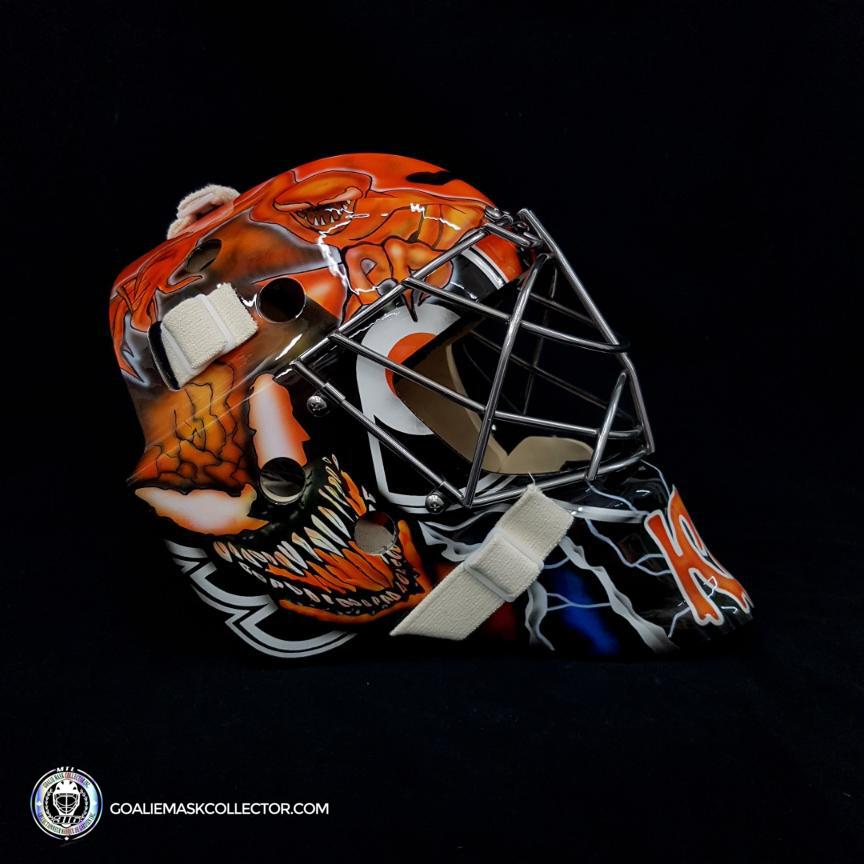 Carter Hart Unsigned Goalie Mask 2021 Philadelphia Venom Carnage ...