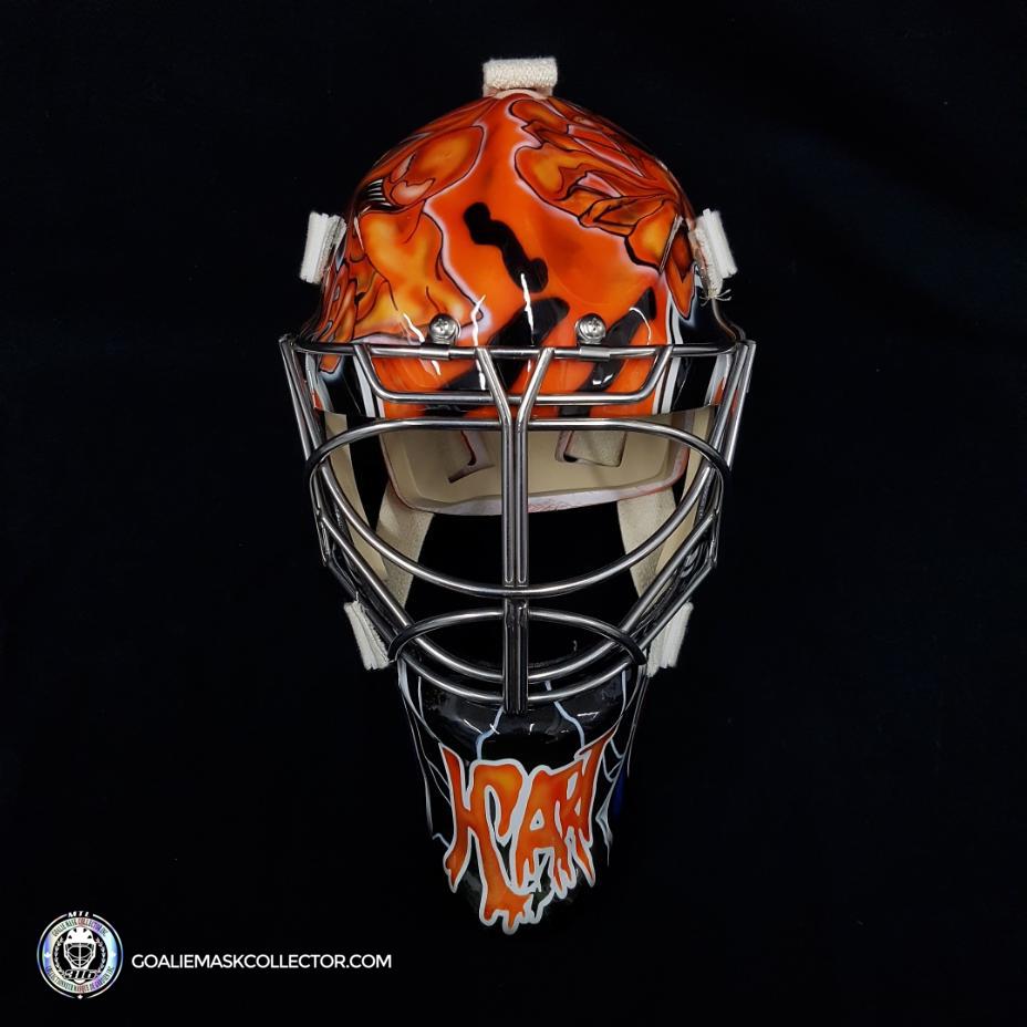Carter Hart Unsigned Goalie Mask 2021 Philadelphia Venom Carnage ...