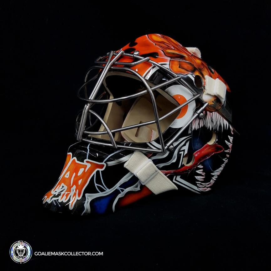 Carter Hart Unsigned Goalie Mask 2021 Philadelphia Venom Carnage ...