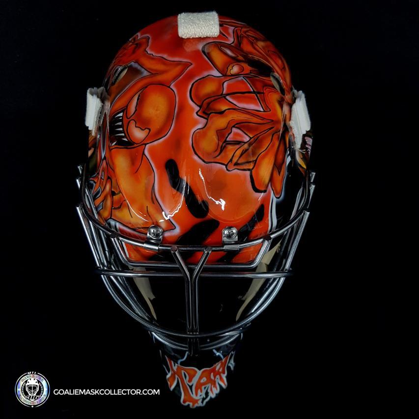 Carter Hart Unsigned Goalie Mask 2021 Philadelphia Venom Carnage ...