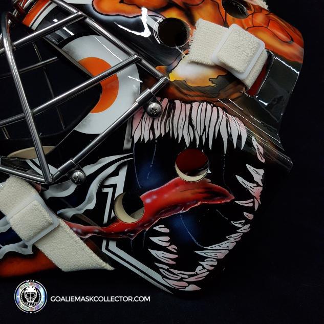 Carter Hart Unsigned Goalie Mask 2021 Philadelphia Venom Carnage ...