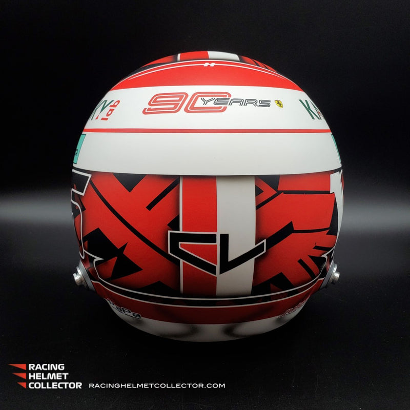 Charles Leclerc Signed Helmet Visor 2019 90th Year Display Tribute Autographed Full Scale 1:1 AS-00939 - SOLD