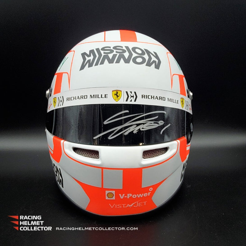 Charles Leclerc Signed Helmet Visor 2021 Mission Winnow Display Tribut – ARMORI STEELE