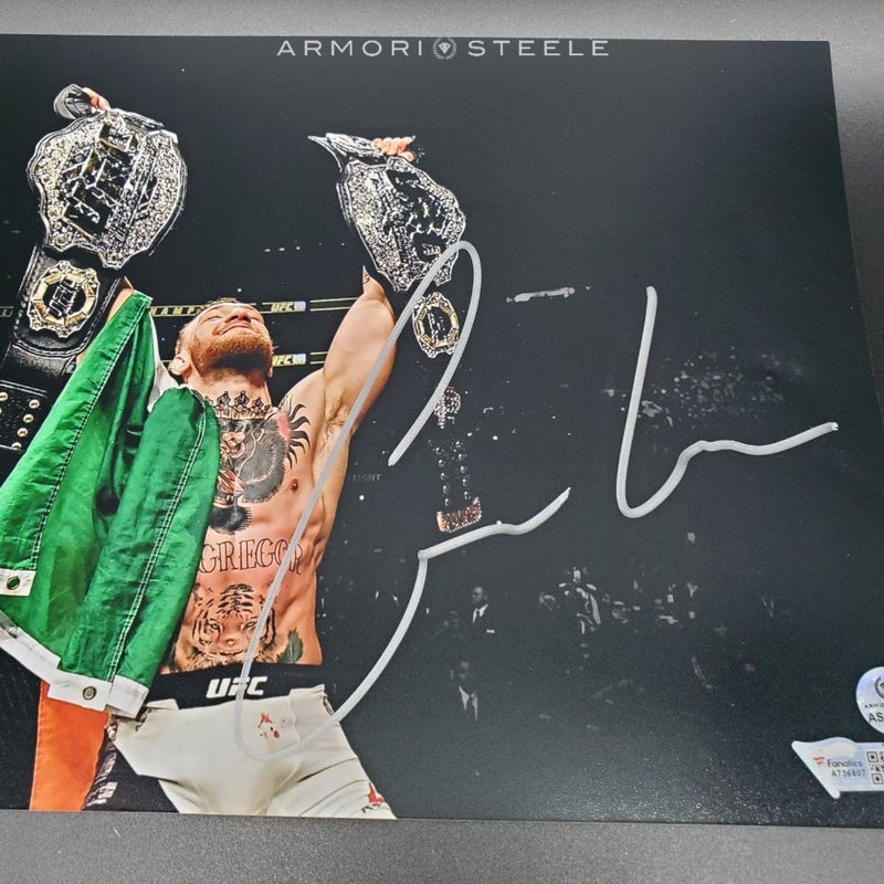Conor McGregor Signed UFC Championship Photograph 8x10 inch AS-02270