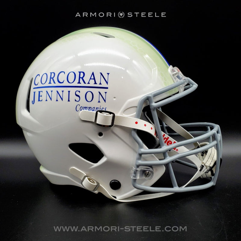 custom football helmet shells Custom Order: Football Helmet Painting Design - Send-In Your Own Compa – ARMORI STEELE