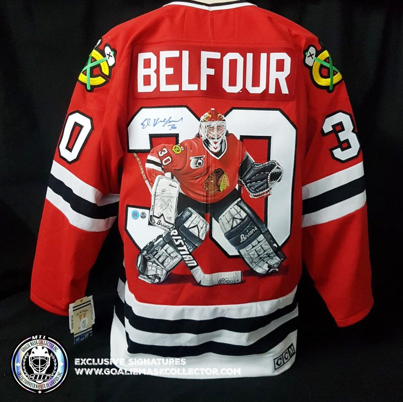 Ed Belfour Autographed Chicago (Red #30) Custom Hockey Jersey - JSA – Palm  Beach Autographs LLC