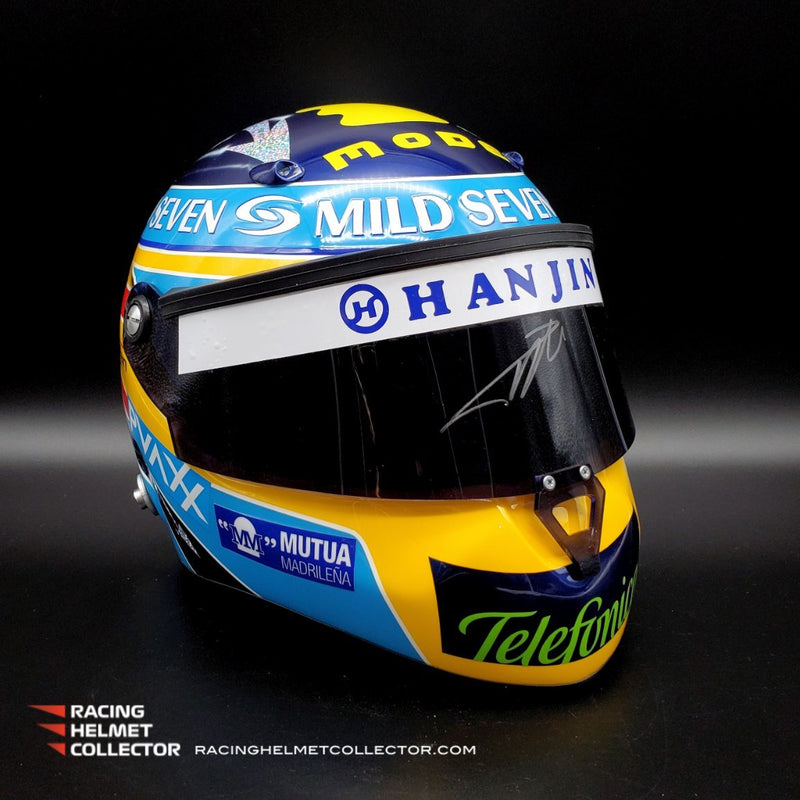 Fernando Alonso Signed Helmet Visor 2006 Tribute Autographed Display Tribute Full Scale 1:1 AS-00948