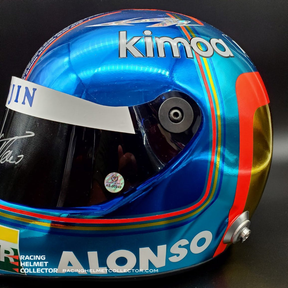 【Alonso様用】F104 Pro Fernando Alonso Signed Helmet 2018 Abu Dhabi Autographed