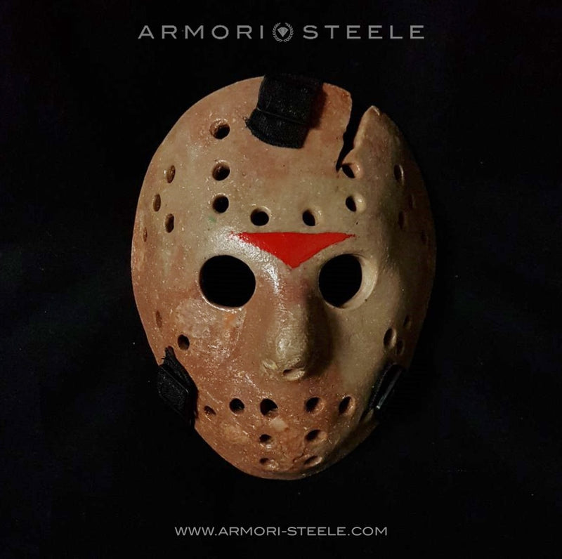 friday the 13 motorcycle helmet FRIDAY THE 13TH JASON VOORHEES MASK HELMET UNSIGNED PREMIUM QUALITY FU – ARMORI STEELE