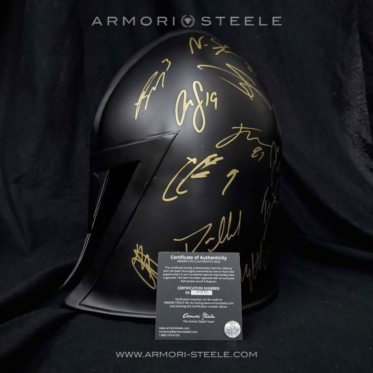 LAS VEGAS GOLDEN KNIGHTS HELMET SIGNED BY ENTIRE TEAM 2018-19 PREMIUM EDITION AUTOGRAPHED FULL SCALE-SOLD