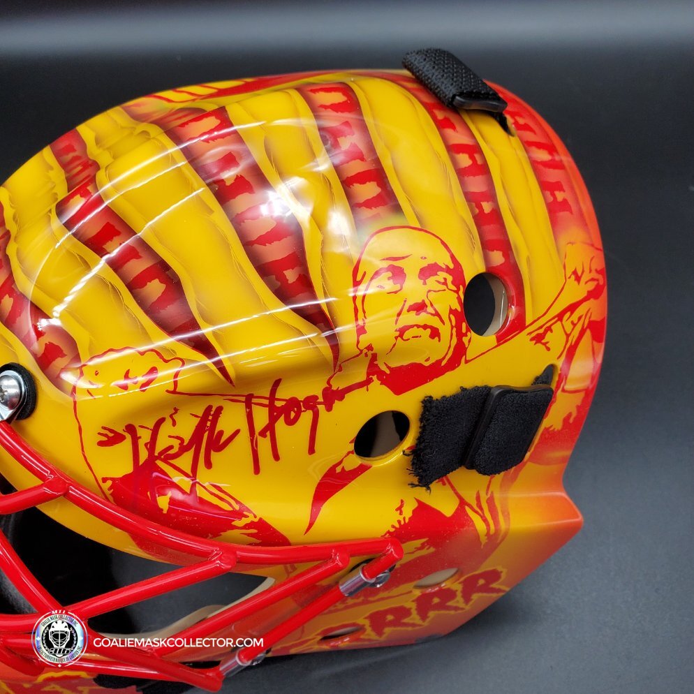 Hulk Hogan Signed Goalie Mask WWF Hulkamania Tribute Signature Edition ...
