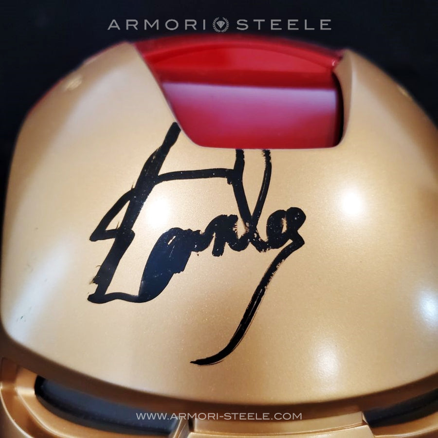 IRON MAN HELMET SIGNED BY STAN LEE STANDARD EDITION FULL SCALE 1:1 - S –  ARMORI STEELE
