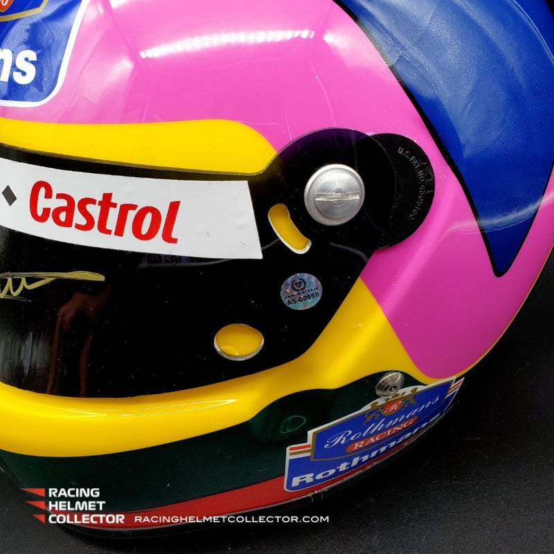 Jacques Villeneuve Signed Helmet Visor 1997 Autographed Display Tribute Full Scale 1:1 AS-00668