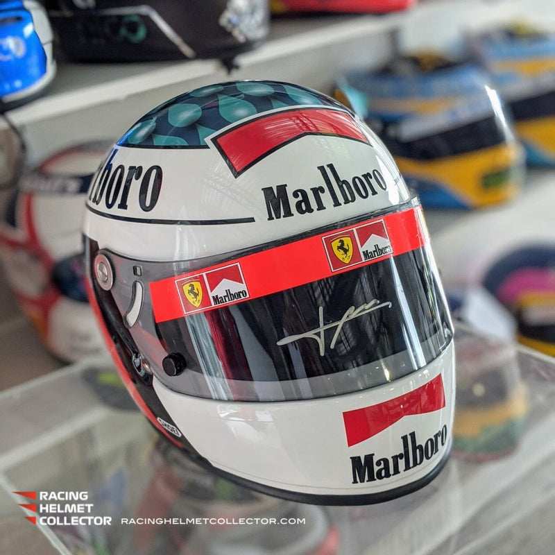 Jean Alesi Signed Helmet Visor 1995 Autographed Display F1 Helmet Full Scale 1:1 AS-02193-SOLD