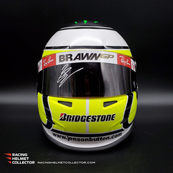 Jenson Button Signed Helmet Visor 2009 Autographed Display F1 Helmet Full Scale 1:1 AS-02203