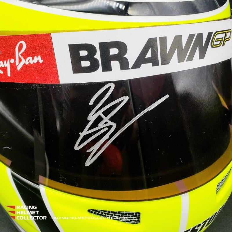 Jenson Button Signed Helmet Visor 2009 Autographed Display F1 Helmet Full Scale 1:1 AS-02203 - SOLD