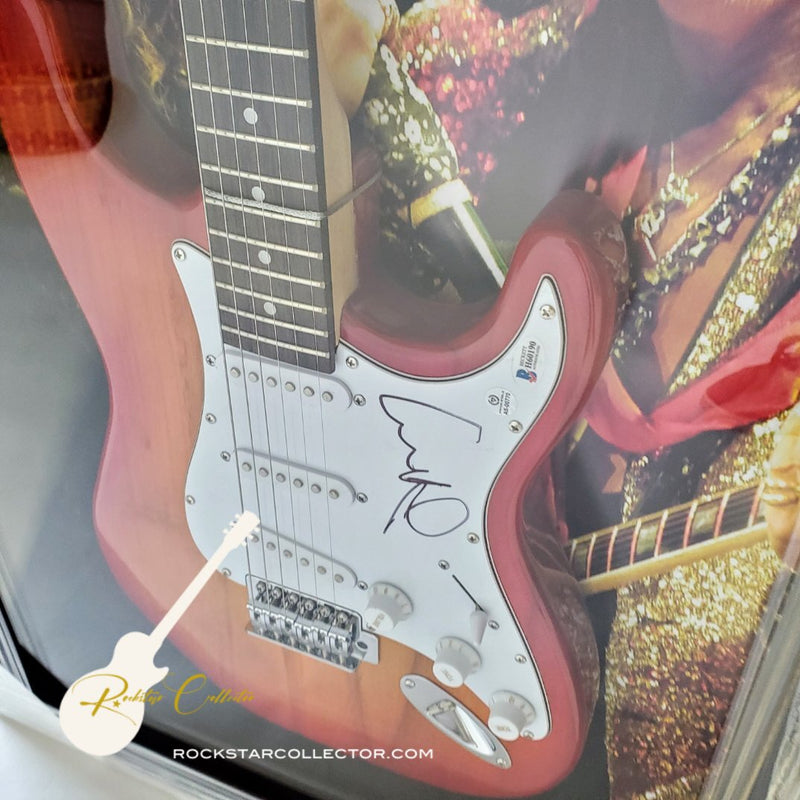 Joe Perry Aerosmith Signed Guitar Frame Premium Autographed AS-00770 - SOLD