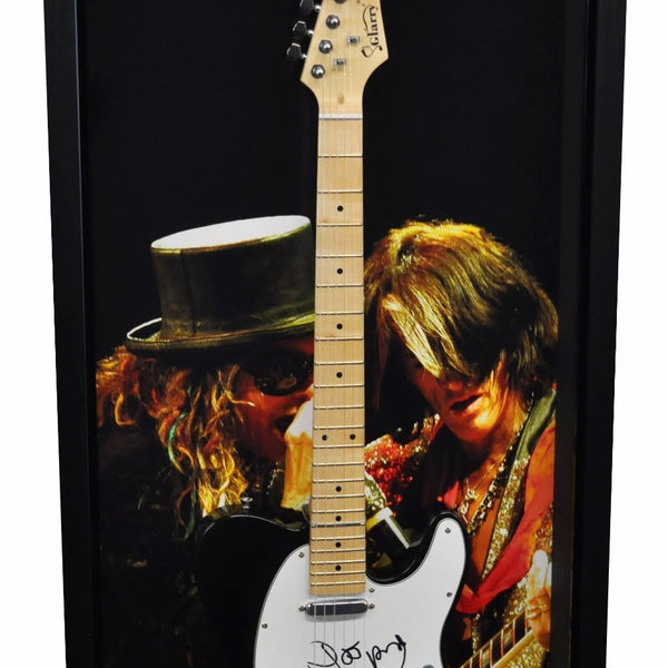 Joe Perry Aerosmith Signed Guitar Frame Premium Autographed PSA