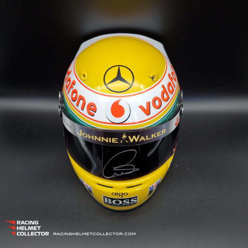 Lewis Hamilton Signed Helmet Visor 2008-2009 Johnnie Walker Arai Helmet Full Scale 1:1 AS-02506