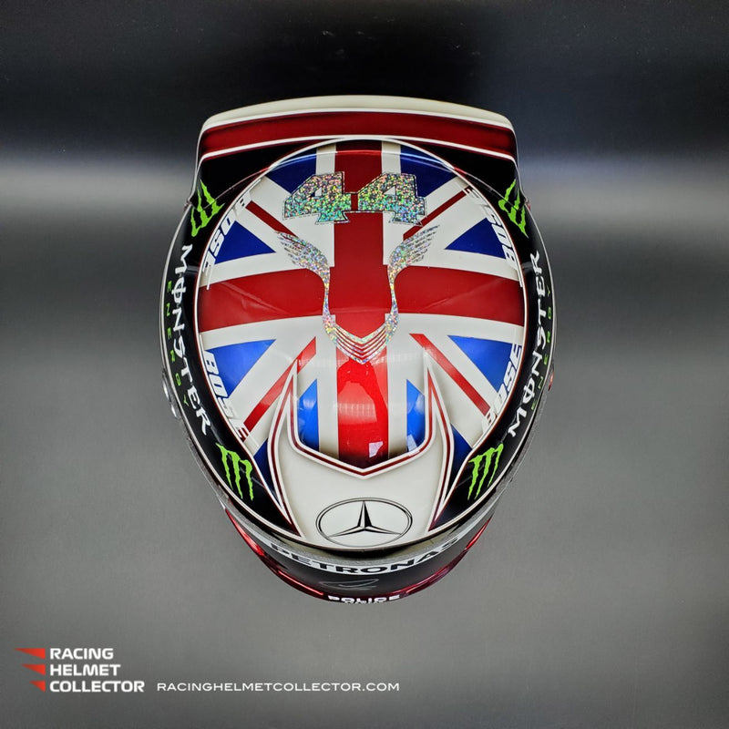 Lewis Hamilton Signed Helmet Visor 2019 White England Autographed Promo Full Scale 1:1 AS-02495