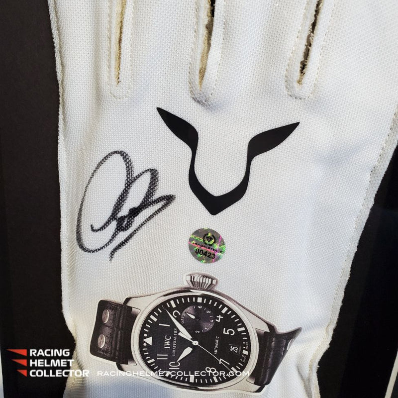 hamilton handschuhe Products Lewis Hamilton Signed White Gloves Replica Fully Wood Framed – ARMORI STEELE