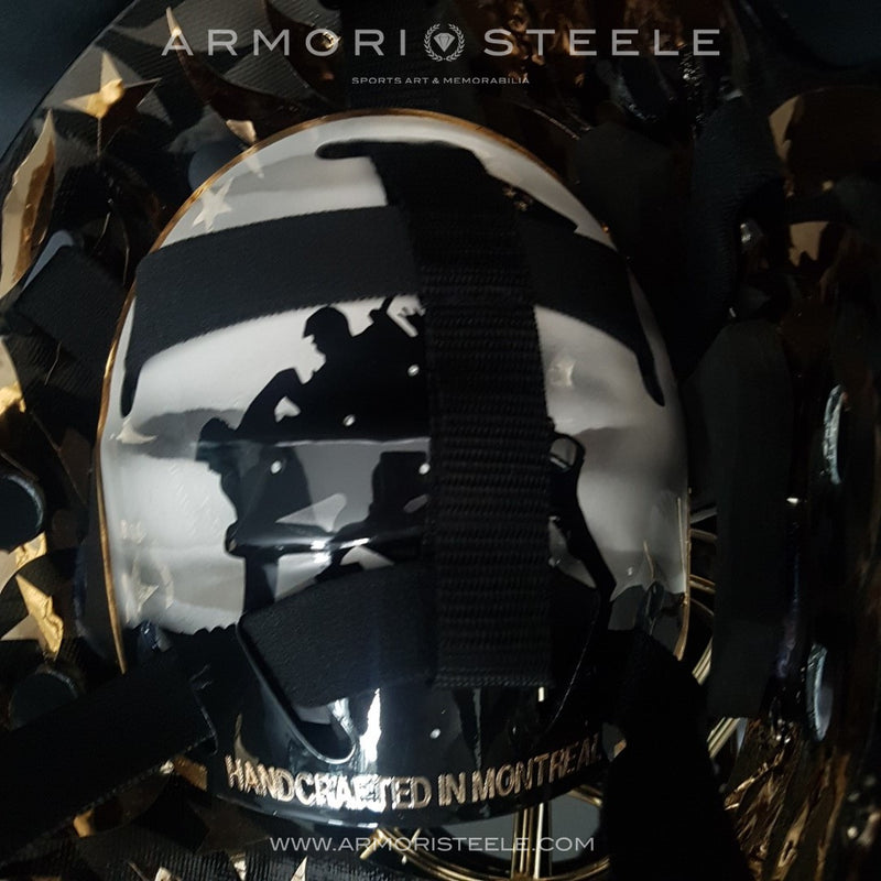 "AMERICAN GLORY" GOALIE MASK SIGNED BY HENRIK LUNDQVIST & MIKE RICHTER | PRESTIGE COLLECTION