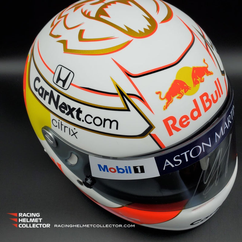 Max Verstappen Signed Helmet Visor 2021 Championship Year Autographed Display Tribute 1:1 Full Scale AS-00726 - SOLD