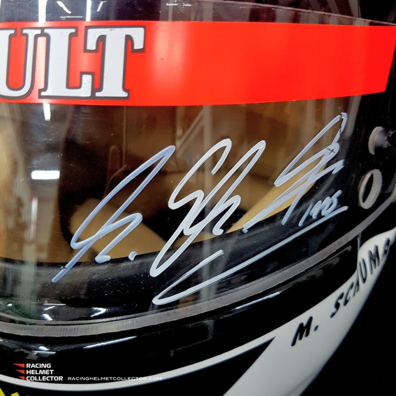 Michael Schumacher Signed Helmet Visor 1995 Inscribed Helmet Championship Year Full Scale 1:1 AS-00684
