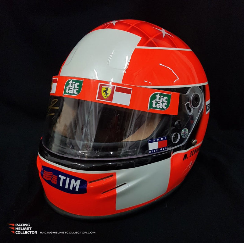 Michael Schumacher Signed Helmet Visor 2000 USGP Version BELL Limited Edition Replica 10/20 Tribute Autographed Clear Visor Full Scale 1:1  AS-00762