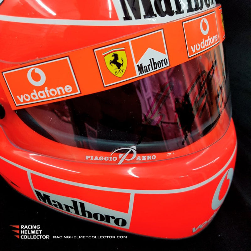 Michael Schumacher Signed Helmet 2004 Tribute Autographed Red Hue Visor Full Scale 1:1 AS-00690