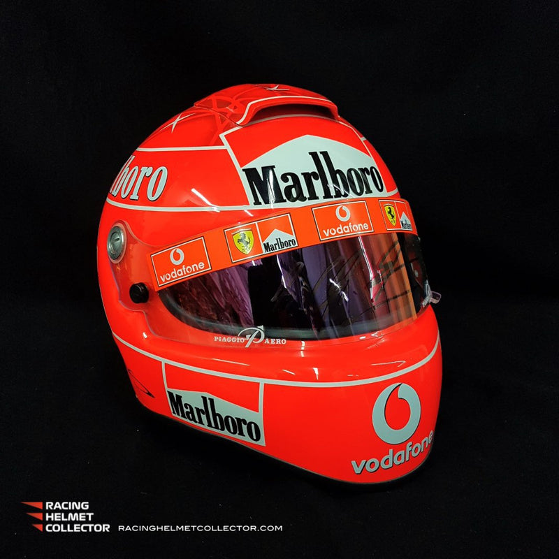 Michael Schumacher Signed Helmet 2004 Tribute Autographed Red Hue Visor Full Scale 1:1 AS-00690
