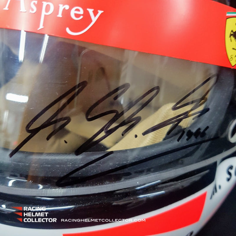 Michael Schumacher Signed Helmet 1996 Inscribed Display Tribute Clear Visor Full Scale 1:1 AS-00678